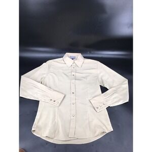 Vintage Lavana Western Shirt Pearl Snap Microfiber Medium USA Made‎ Brown